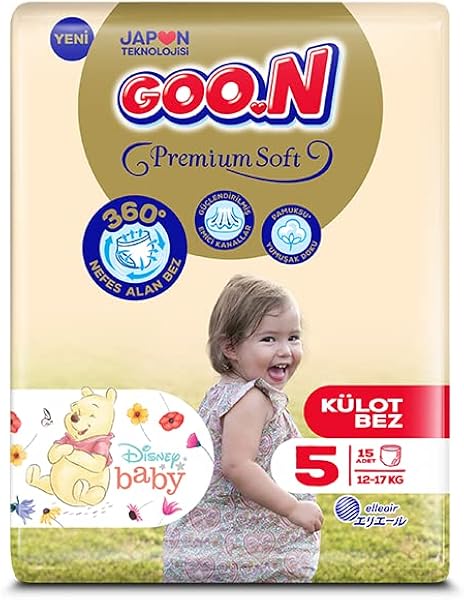 GOON Premium Soft 5 Beden 12-17 kg Külot Bez (1 x 15 Adet)