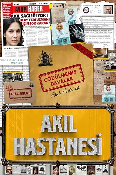 Çözülmemiş Davalar Dedektiflik Suç Çözümleme Oyunu Akıl Hastanesi Dosyası - Gizem Bulmaca Cinayet Çözme Kutu Oyunları - Katil