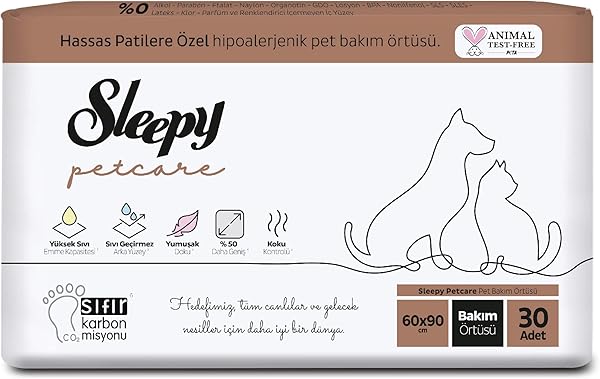 Sleepy Petcare Pet Bakım Örtüsü 60x90 cm 30 Adet