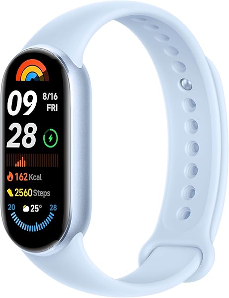Xiaomi Smart Band 9 Arctic Blue | 1,62 inç AMOLED ekran | Dokunmatik ekran, Multisport Tracker, Aktivite İzleyici, Nabız Moni