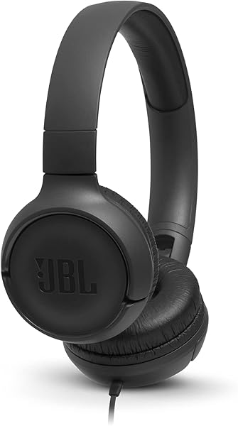 JBL T500 Kulak Üstü Kulaklık, Katlanır Yapı, Kablolu, Mikrofonlu, 32mm Sürücü, Pure Bass, 20 Hz – 20 kHz, Siyah