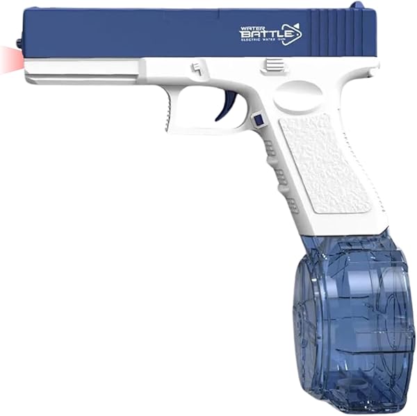 Şarjlı Elektrikli Su Tabancası Tam Otomatik 10m Fışkırtma Havuz Deniz Açık Hava Işıklı 300 Ml Kapasiteli 500 mAh Bataryalı