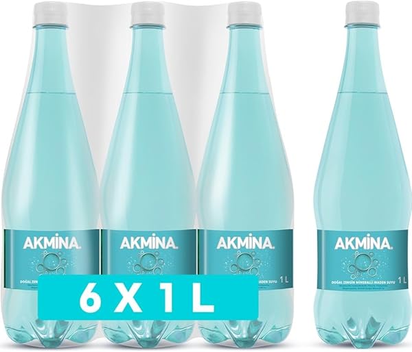 Akmina Doğal Zengin Mineralli Maden Suyu 6x1 L