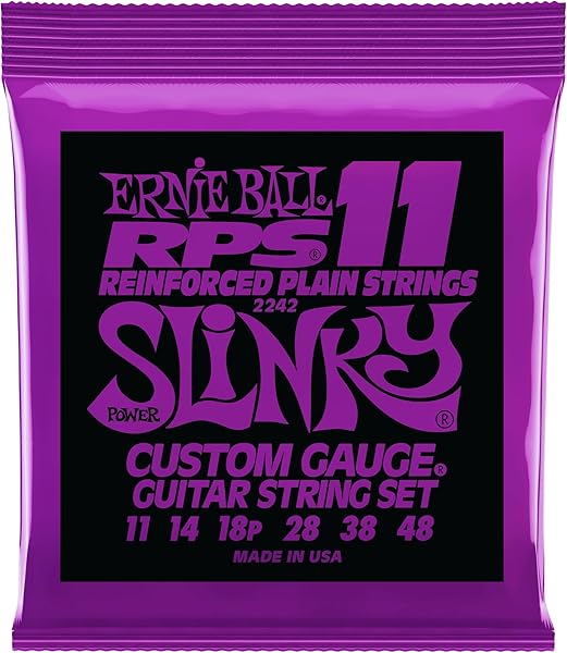Ernie Ball Power Slinky Rps Nikel Yara Elektro Gitar Telleri, Ölçü 11-48