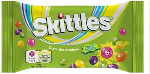Skittles Sours Ekşi Meyve Aromalı Draje Şekerleme 38 g x 6