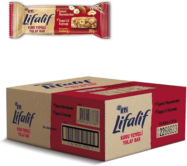 Eti Lifalif Kuruyemişli Yulaf Bar 35 g x 16 Adet