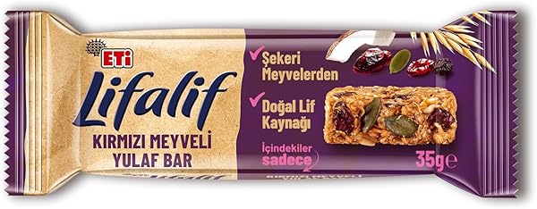 Eti Lifalif Kırmızı Meyveli Yulaf Bar 35 g x 16 Adet