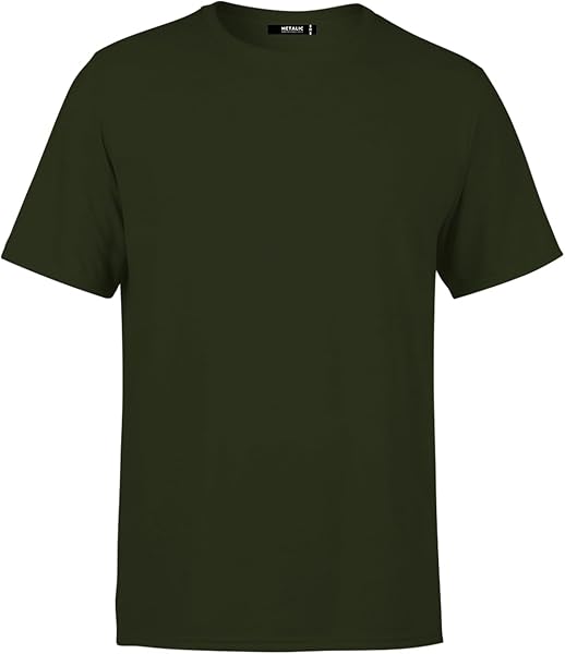 MMETALIC Erkek Çok Renkli T- Shirt Regular Fit Rahat Kesim Bisiklet Yaka Basic Tişört