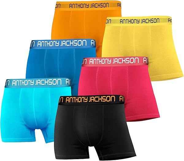 Anthony Jackson Likralı 6'lı Kutu Premium Erkek Boxer Color