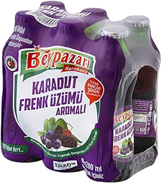 Beypazarı Karadut Frenk Aromalı Maden Suyu (6x200ml)