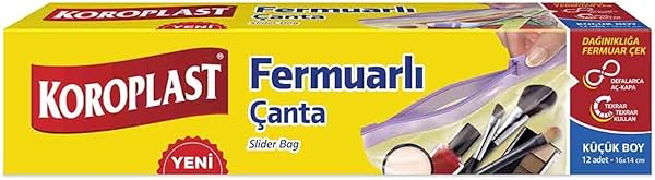 Koroplast Fermuarlı Çanta Küçük Boy