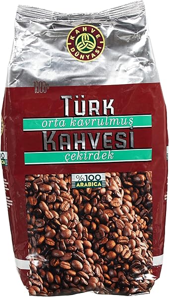 KAHVE DUNYASI Kahve Dünyası Orta Kavrulmuş Türk Kahvesi Çekirdek, 1kg