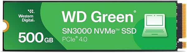 Western Digital Green SN3000 NVMe 500 GB (5.000 MB/sn'ye kadar okuma 4.000 MB/sn'ye kadar yazma) - WDS500G4G0E