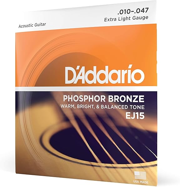 D'Addario Ej15 Akustik Gitar Tel Seti, Phosphor-Bronze, Extra Lig