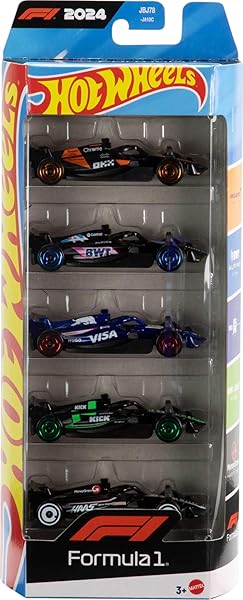 Hot Wheels® Formula 1 5'li Araba Seti Yarış takımlarını temsil eden 5'li Hot Wheels paketi, Formula 1® temalı 5 adet 1:64 ölç