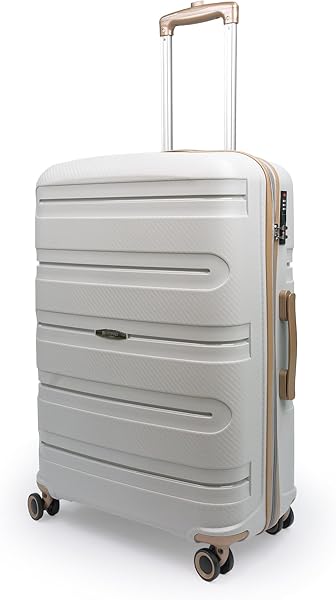 Cotpoly Büyük Boy Valiz, Polipropilen Valiz, Artemis Darbeye Dayanıklı Bavul (Gri Büyük)