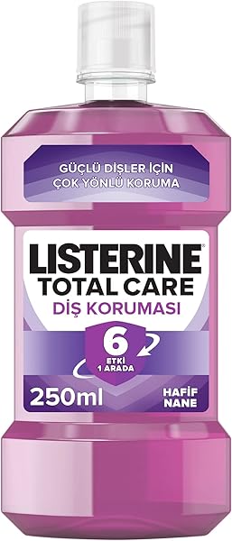 listerine mouthwash, total care, nane aromalı, 250ml