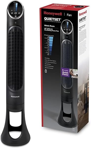 HONEYWELL QuietSet Tower HYF290, 8 Hız Ayarı, 80 Derece Salınım, Zamanlayıcı Fonksiyonu, Uzaktan Kumanda, Kısma Seçenekleri
