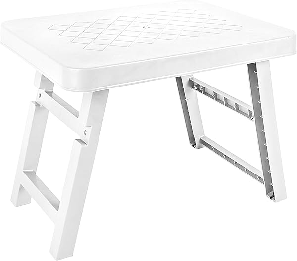 Pikas Katlanır Kamp Masası, Portatif Balkon ve Piknik Masası, Taşınabilir Sehpa - Mangal ve Plaj İçin (Beyaz)
