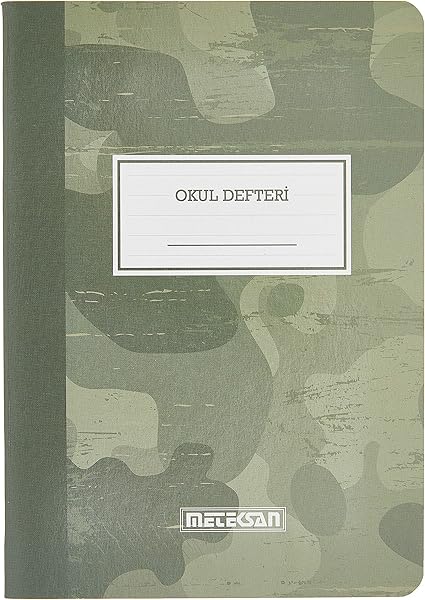 Meteksan A5 Çizgili Okul Defteri Kamuflaj 40 Yaprak