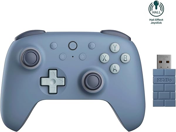 8Bitdo Ultimate 2C Wireless Controller for Windows PC and Android, with 1000Hz Polling Rate, Hall Effect Joysticks and Hall T