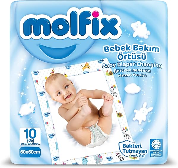 Molfix Bebek Bakım Örtüsü 10'lu 60x60
