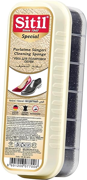Sitil Kutulu Ayakkabı Parlatıcı Sünger Special, Naturel