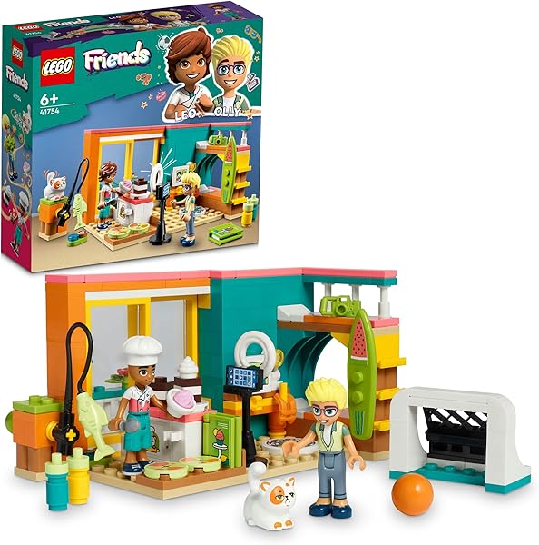 LEGO® Friends Leo'nun Odası 41754-6 Yaş ve Üzeri Çocuklar için 2 Mini Bebek (Leo ve Olly) İçeren Yaratıcı Oyuncak Yapım Seti 