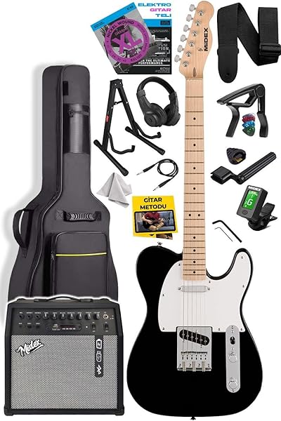 Midex TLX-50WB-50AMP Tele Kasa Maple Klavye 2 Single-Coil 50W Amfili Elektro Gitar