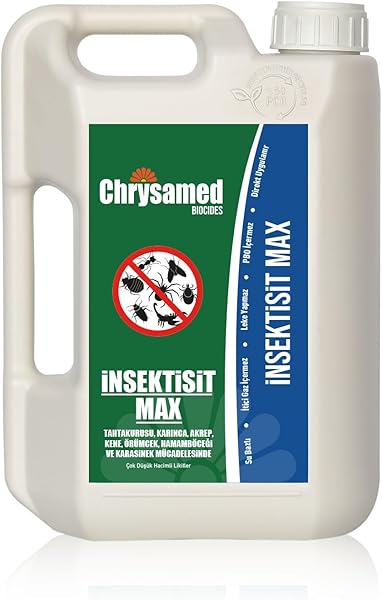 Chrysamed Insektisit Max 2 Lt Bocek Ilaci Tahtakurusu Karinca Akrep Kene Orumcek Hamambocegi Karasinek Bit Pire