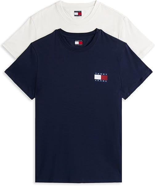 Tommy Hilfiger TJM SLIM 2PACK ESS FLAG TEE T-shirt Erkek