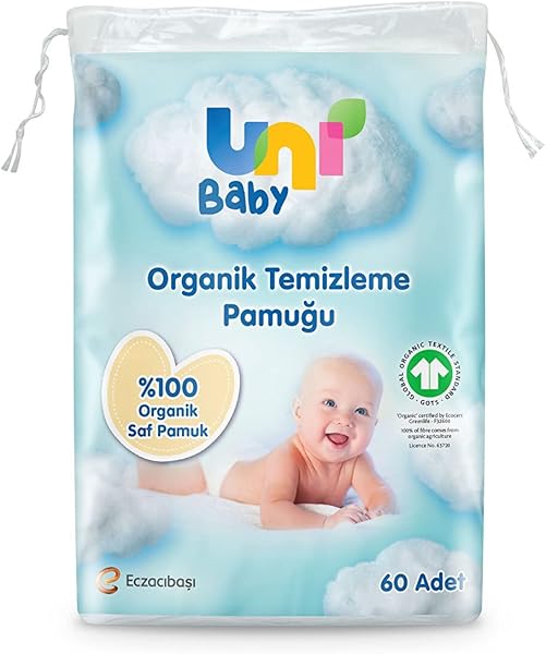 Uni Baby Bebek Temizleme Pamuğu 60 Adet