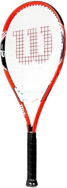 Wilson Federer Tennis Racket, 4 3/8" - Red/White