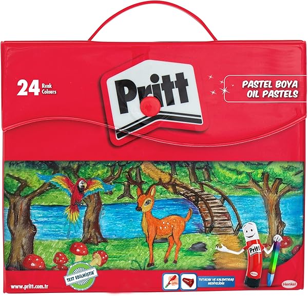 Pritt Pastel Boyalar, canlı renkler ve rahat uygulamalı pastel boya, yumuşak çocuk boyası, kolay kullanımlı resim boyası, day