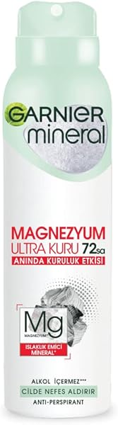Garnier Mineral Magnezyum Ultra Kuru Sprey Deodorant