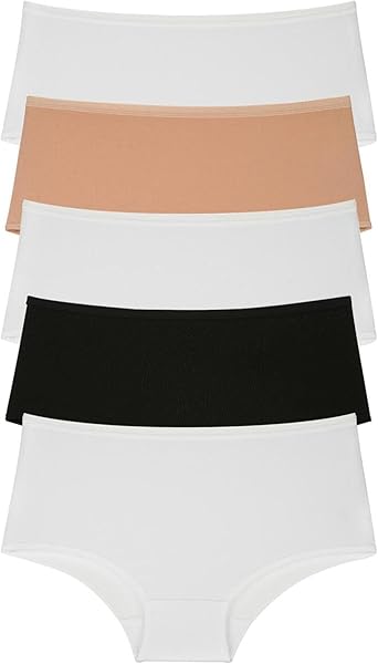 Nicoletta Kadın Külot 5'li Paket Yüksek Bel Pamuklu Likrali