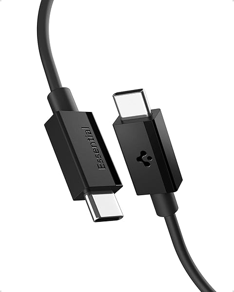 Spigen USB-C to USB-C 1 Metre Kablo 60W Güç/PPS 2.0 Super Hızlı Şarj / 480 Mbps Data Aktarım Hızı Type-C Ekstra Dayanıklı Bla