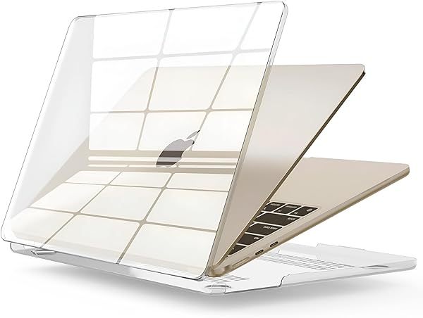 Minesk MacBook Air 13,6 ile Uyumlu M4 (A3240) M3 (A3113) M2 (A2681) Polikarbonat Sert Koruyucu Çizilme ve Darbe Önleyici Kılı