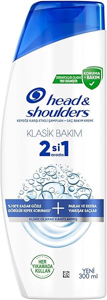Head & Shoulders Klasik Bakım 2'si 1 Arada Kepeğe Karşı Etkili Şampuan 300ml