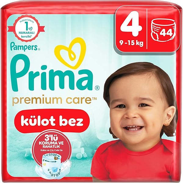Prima Premium Care Külot Bebek Bezi 4 Numara 44 Adet Maxi İkiz Paket