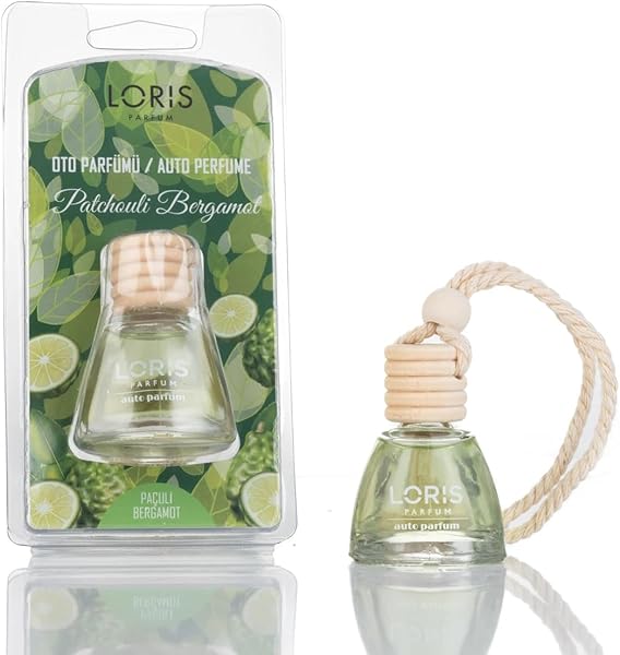 Loris Paçuli & Bergamot Oto Kokusu 9 ML | Lüks ve Ferah Araç Parfümü, Uzun Süre Kalıcı