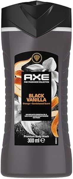 Axe Premium Collection Duş Jeli Black Vanilla 3 in 1 Vücut Saç Yüz 300 ml