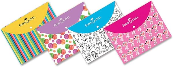 Faber-Castell Çıtçıt Dosya 4 Desen, Tek Adet