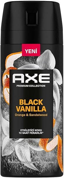 AXE Premium Collection Erkek Sprey Deodorant Black Vanilla 150 ml