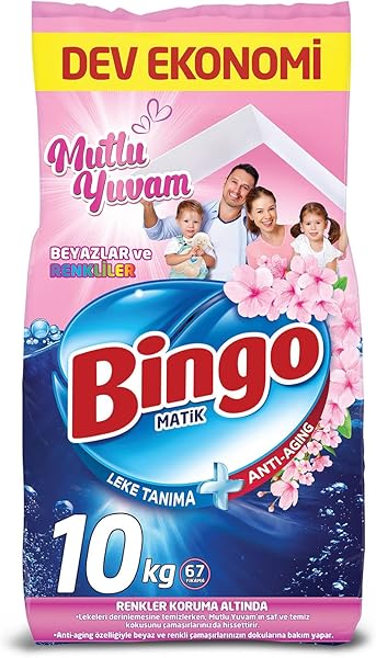 Bingo Toz Çamaşır Deterjan Makine Mutlu Yuvam 10000 g