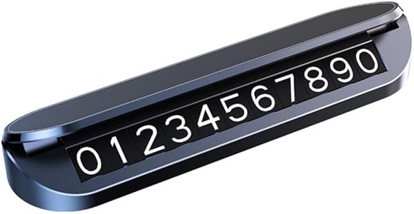 Coofbe Premıum Kapaklı Gizlenebilir Araç Park Telefon Numaratörü Geçici Park Telefon Numaratörü