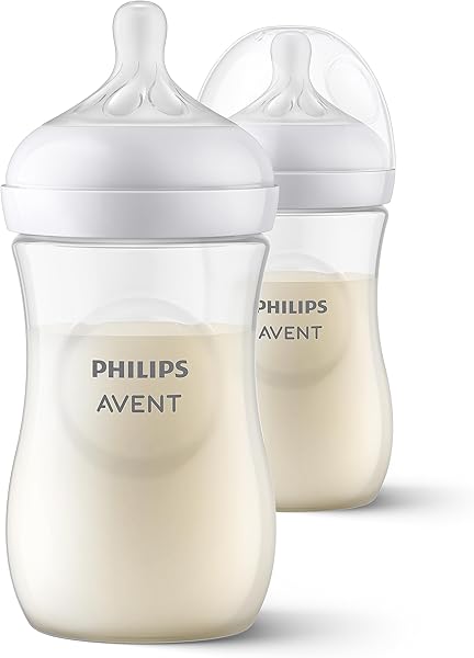Philips Avent Natural Response PP 2'li Biberon Seti, 260 ml, 1 Ay ve Üstü, Doğal Tepkili Biberon Emziği, SCY903/02