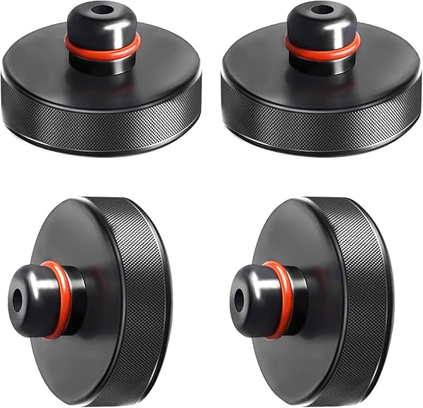 EXLECO 4 Adet Kriko Kauçuk Altlığı Tesla Model 3 Model Y Model S Model X ile Uyumlu, Tekerlekli Kriko ve Evrensel Kauçuk Altl