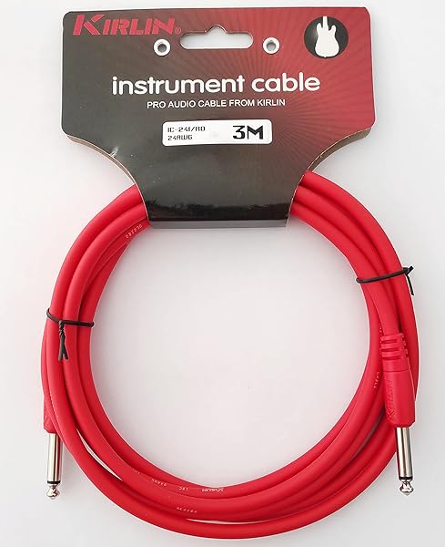 IC-241-3M RD 3 Metre Enstrüman Gitar Kablosu - Kırmızı