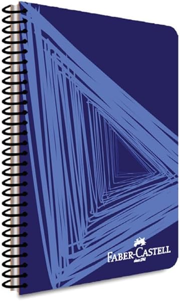 Faber-Castell Dalgalı Tasarımlı Spiralli Defter, A4, 120 Yaprak, 70g Kağıt, Çizgili, 500 Mikron PP Kapak, PET Spiralli, Asort